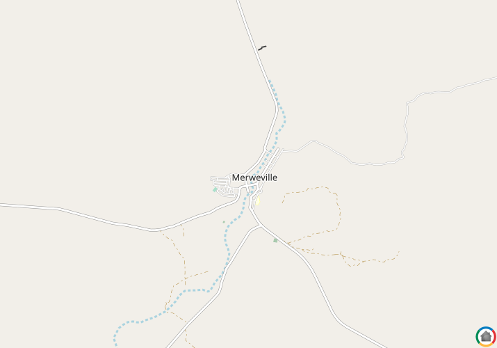 Map location of Merweville